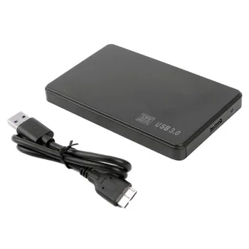 Plastikiniai USB 2.0/3.0 Gaubto Išorės 2,5 colio SATA SSD HDD Adapterį Mobiliesiems Dėžutė HDD Atveju, USB Laidas, Naujas Dėklas