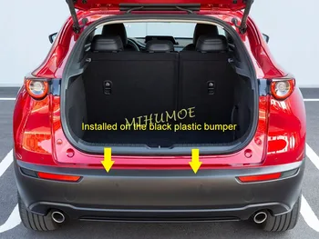 Plieno Automobilių Galinis Bamperis bagažo skyriaus Slenksčio Nusitrinti Plokštė Padengti Apdaila Už Mazda CX30 CX-30 DM 2020-2021