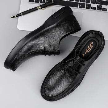 Prabangos Prekės ženklo Originali Oda Vyrų Batų Mokasīni, Verslo Atsitiktinis Odos Bateliai Vyrai Butas batai Patogūs Mokasinai Vyrų batai