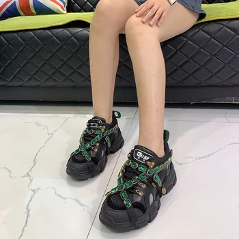 Prancūzijos 2021 naujas gujia noctilucence versija moteriški sportiniai bateliai italų dizaino mados sneaker aukštos kokybės odos su dėžute