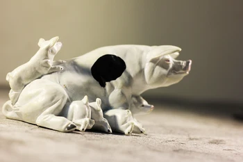 Pvc paveikslas modelis, žaislų kiaulių motina