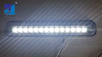 Raudonas/Baltas Galiniai Krovinių Lempa LED, skaidraus Lęšio Aukšto Kalno 3 Stabdžiu Šviesos 