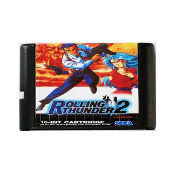 Rolling Thunder 2 16 bitų MD Žaidimo Kortelės Sega Mega Drive, SEGA Genesis