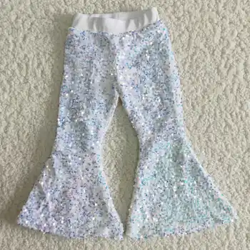 Rudens/ Žiemos Baby Girl Bell Bottom China Liniuotas Pants Boutique Didmeninė Stilius