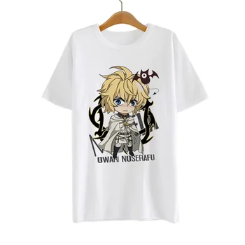 Seraph Gale T-shirt Anime Mikaela Hyakuya Cosplay Marškinėliai Mados Medvilnės Tees Nemokamas Pristatymas