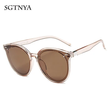 SGTNYA naujas mados akiniai nuo saulės korėjos versija tendencija laukinių akiniai nuo saulės ponios atsitiktinis UV400 akiniai