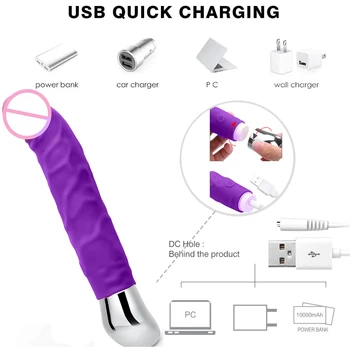 Silikono Dvivietis Vadovas Rabbit Vibratorius 10 Greičio USB Įkrauti Makšties Ir Klitorio Stimuliacija Massager Suaugusiųjų Sekso Žaislai Moterims