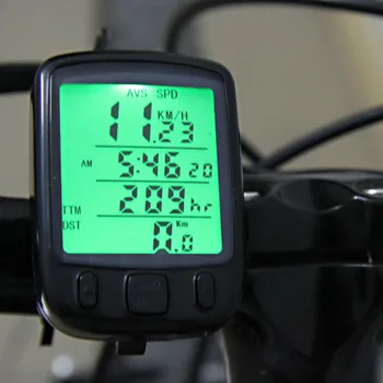 Skaitmeninis Spidometras Odometras LCD atsparus Vandeniui Dviratį Dviračiu Dviračių Kompiuterio Spartos laidinio dviračio spidometras Šviesos kodų lentelės