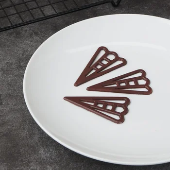Tuščiaviduriai Iš Trikampio Formos, Silikono Šokolado Pelėsių Tortas Dekoravimo Perdavimo Formų Torto Viršų Decotation 