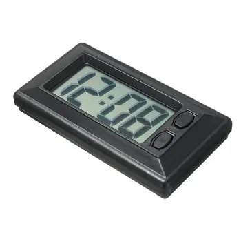 Ultra-plonas LCD Skaitmeninis Ekranas Automobilis Automobilio prietaisų Skydelio Laikrodis su Kalendoriaus Rodymas Mini Nešiojamieji Automobilių Priedai