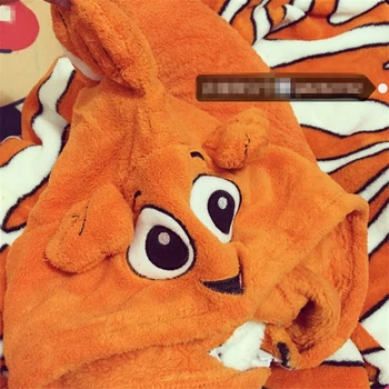 Unisex Anime Ir Animacinių Filmų Žuvų Nemo Pajama Gyvūnų Klounas Onesies Cosplay Nemo Kostiumų Suaugusiems Vieno Gabalo Sleepwear Šalis