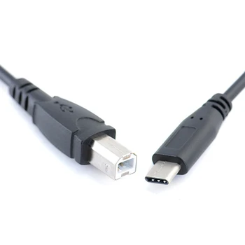 USB-C Tipo c Male USB B Tipo Vyras Duomenų Kabelis 1m Laido mobilusis Telefonas ir Spausdintuvas, ir Elektroninių Organų Didmeninės