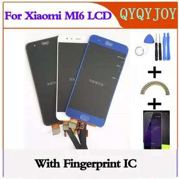 Už Xiaomi Mi 6 LCD Ekranas+Touch Ekranas skaitmeninis keitiklis Asamblėjos FHD 1920x1080 5.15