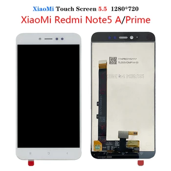 Už Xiaomi Redmi Pastaba 5A TVT6 / Redmi Pastaba 5A Premjero MDG6S LCD Ekranas + Touch Ekranas skaitmeninis keitiklis Asamblėjos Redmi Y1 / Y1 Lite