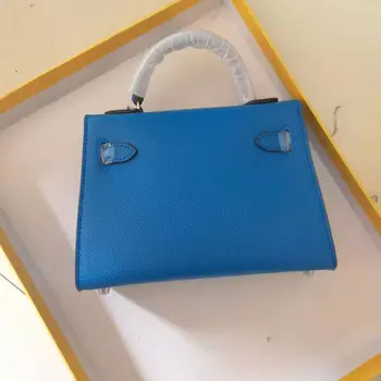 Vieno peties nešiojamų įstrižainės maišą mados ponios odos maišas aukštos kokybės mėlyna