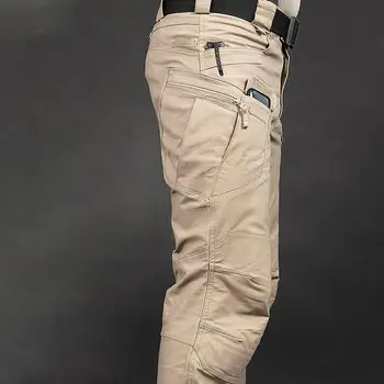 Vyriški Krovinių Kelnės Medvilnė Miesto Kovoti Tactical Kelnes Vyrams, Atsitiktinis Multi-Pocket Karinės Kelnės Lauko Pėsčiųjų Sweatpants