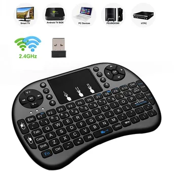 Wechip i8 rusų anglų Versija 2.4 GHz Wireless Keyboard Oro Pelė Su Touchpad Rankinį Darbą Su Android TV BOX Mini PC 18