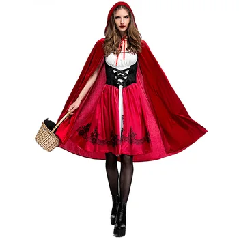 WEPBEL Suaugusiųjų Cosplay Kostiumas Šalis Red Riding Hood Kostiumas Helovinas Kostiumas 