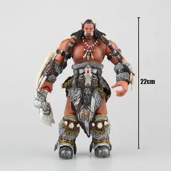 World Of Warcraft Wow Orc Lyderis Durotan Confederated Genčių Figūrėlių, Ranką Pasukti Rinkiniai Plastikiniai Modelis Žaislai Vaikams Dovanos