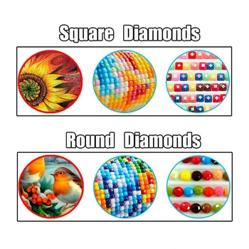 YI Šviesus kvadratiniu Turas 5D Diamond Tapybos Aplinkos Amatų Pilna Deimantų, Siuvinėjimo 