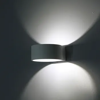 Šiaurės paprastumo LED 5W sienų apšvietimo namų tobulinimo Aliuminis sieninis šviesos fojė studijų miegamojo lovos sienos lempos