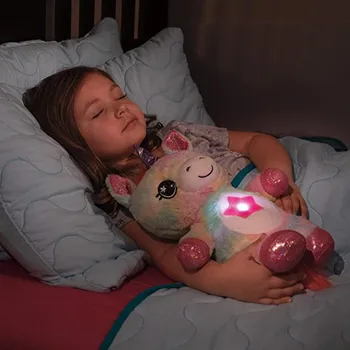 Žvaigždė Pilvą Pliušinis Žaislas Iškamša Naktį Šviesos Projektorius Sapne Paguodos Lite Žaislai Šuniukų Kalėdų Dovanos Vaikams Vaikams